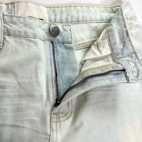 One Teaspoon Jackson Utility Mid Waist Wide Leg Jeans Le Surf 31 NEW - Picture 7 of 14